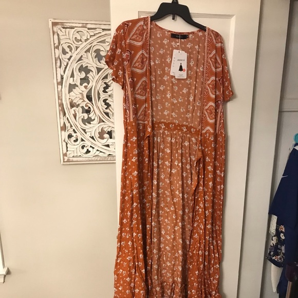 Bohemian Maxi Wrap Summer Dress - Picture 6 of 7
